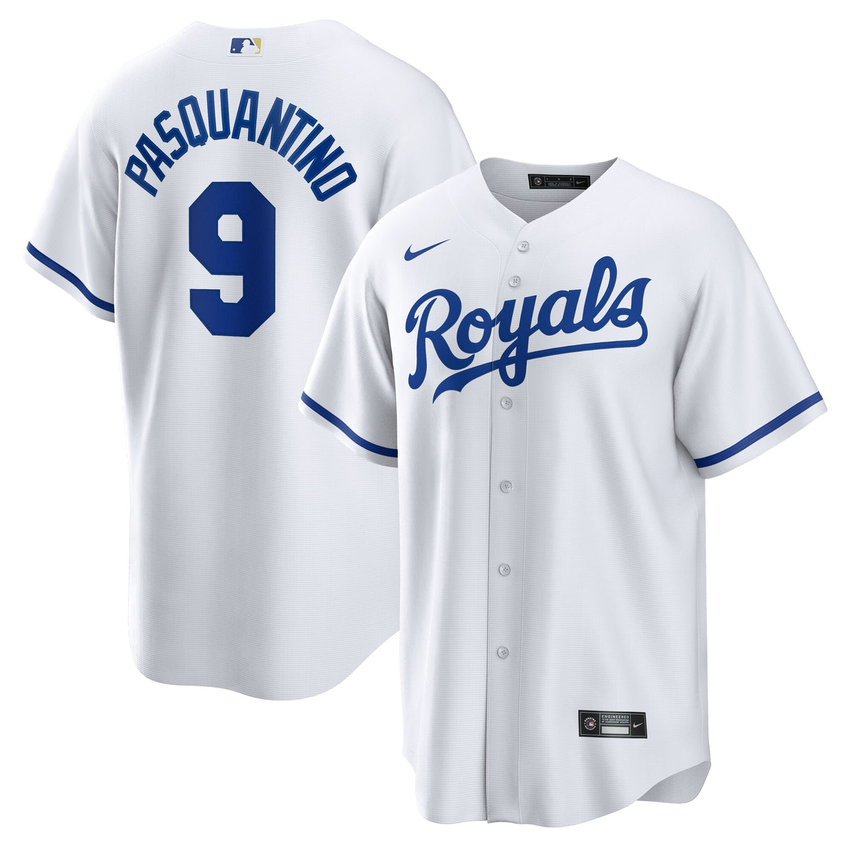 Kansas City Royals Vinnie Pasquantino White Home Replica Jersey