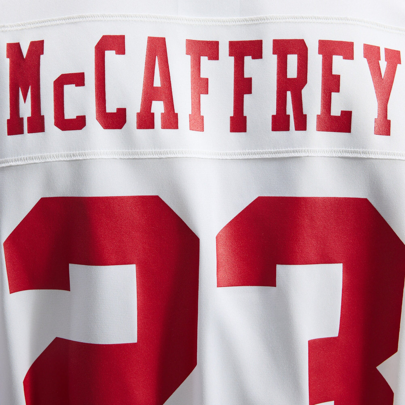 San Francisco 49ers Christian McCaffrey Nike White Game Player Jersey