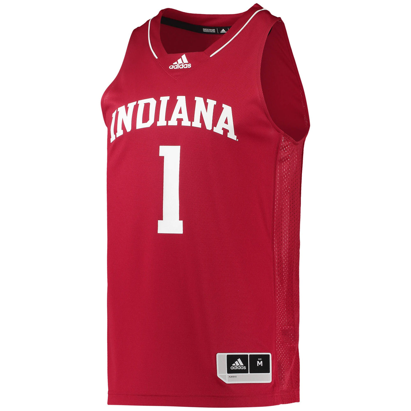 adidas #1 Crimson Indiana Hoosiers Team Swingman Basketball Jersey