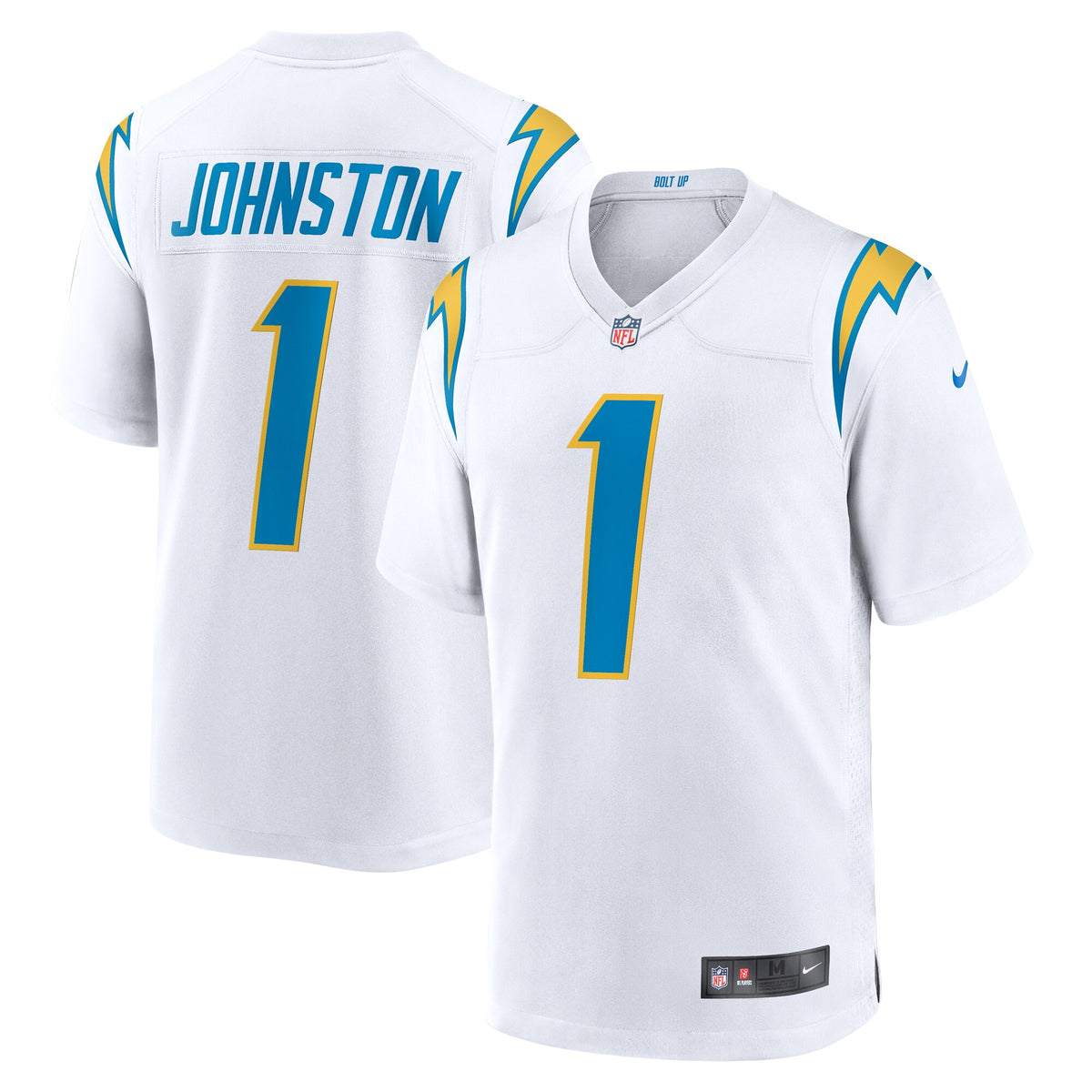 Los Angeles Chargers Quentin Johnston White Away Game Jersey