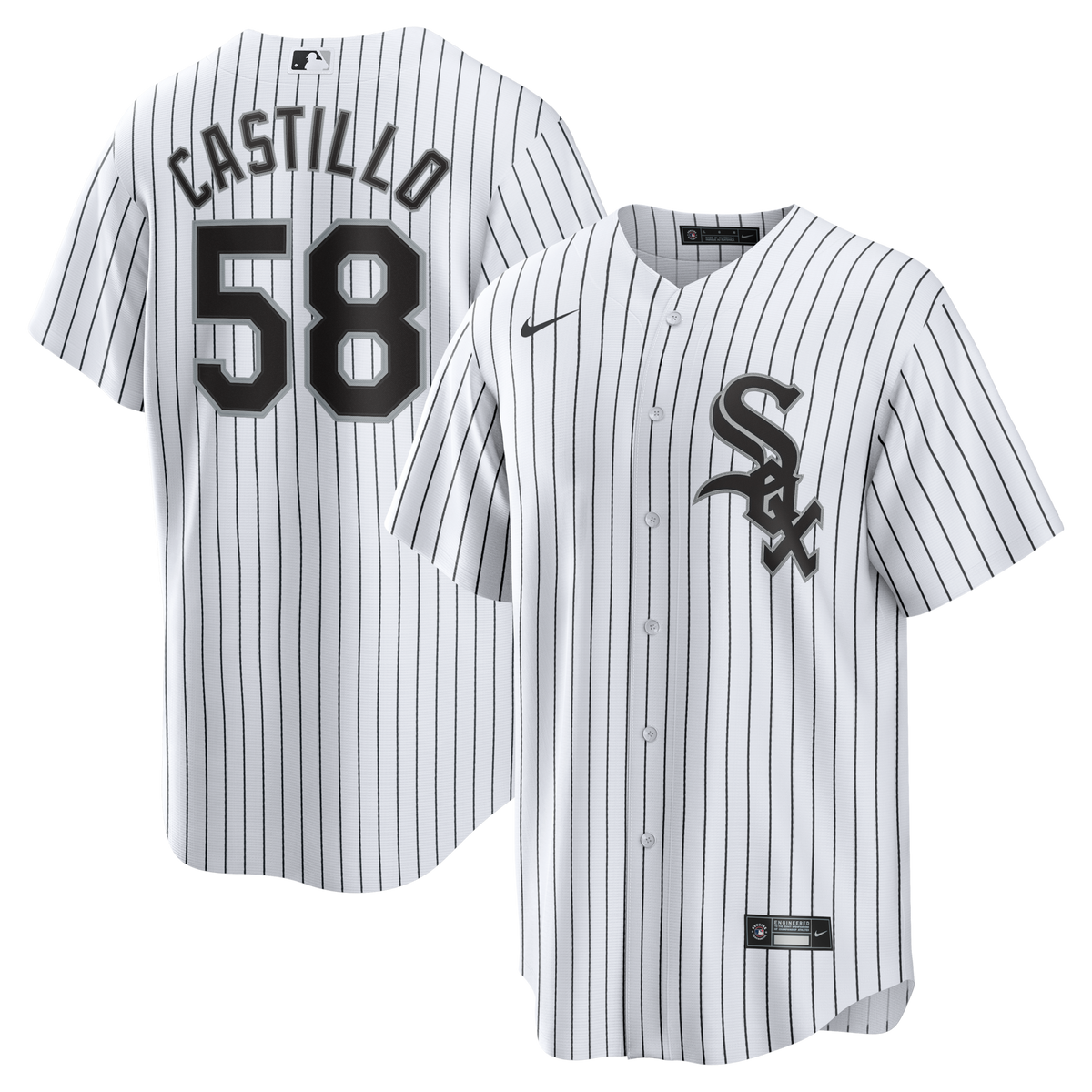 Chicago White Sox Luis Castillo White Home Replica Jersey