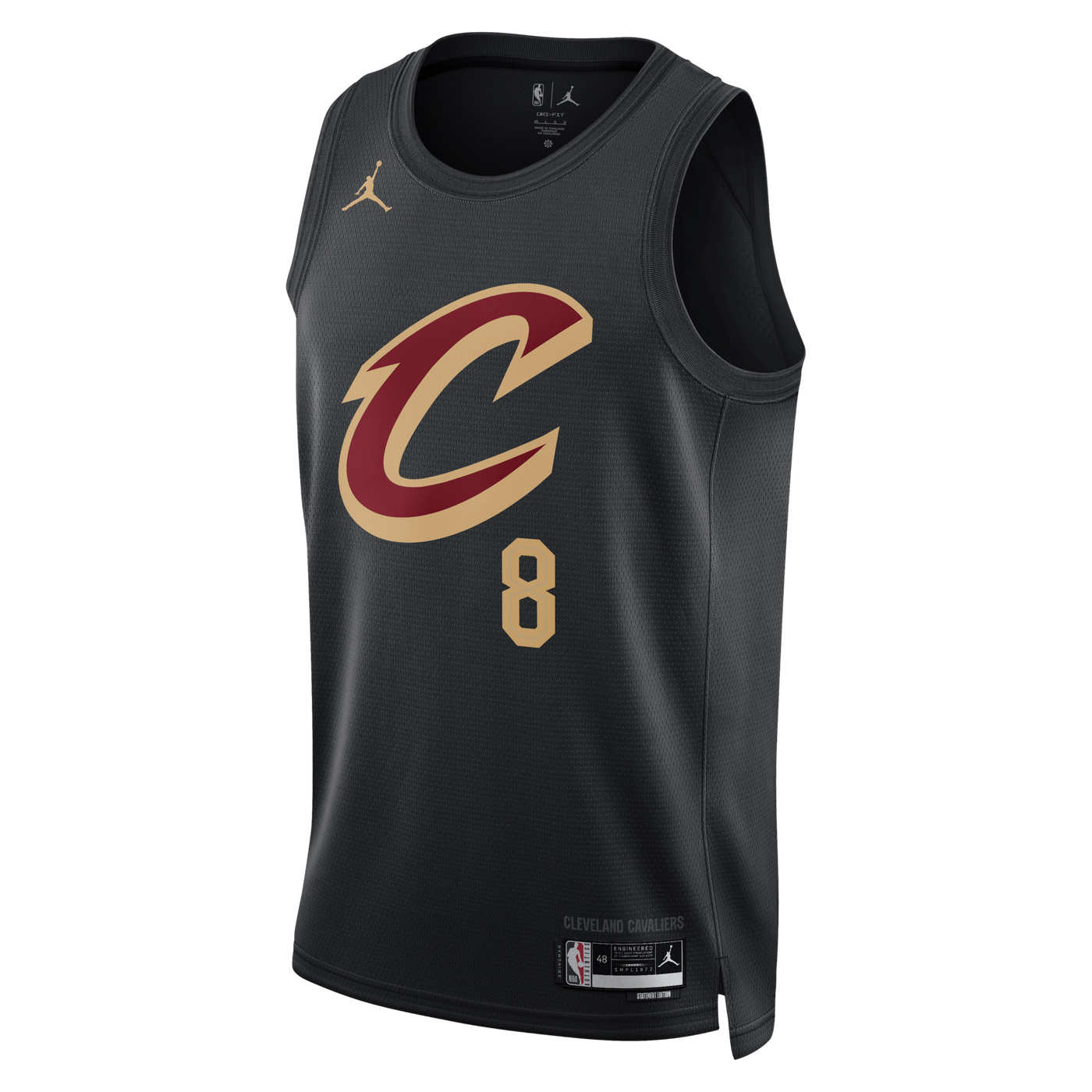 Cleveland Cavaliers Jordan Brand Statement Edition Swingman Jersey - Black - Dennis Schröder