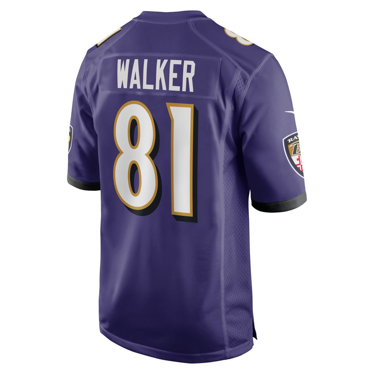 Baltimore Ravens Devontez Walker Purple Team Game Jersey
