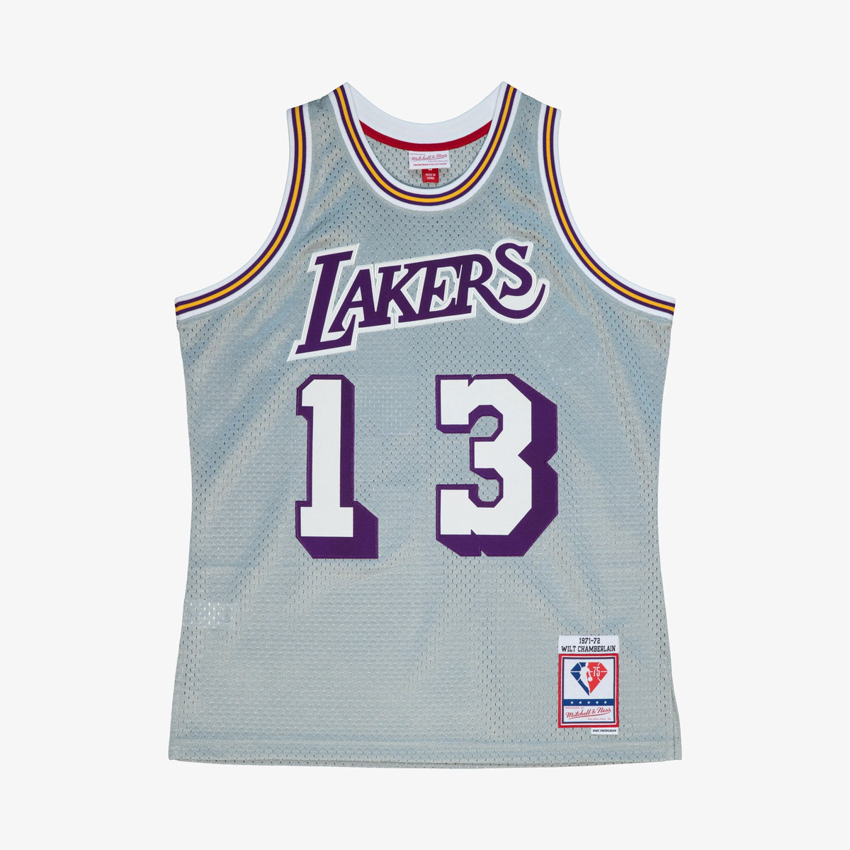 Los Angeles Lakers Mitchell & Ness 1971 75th Swingman Jersey - Silver