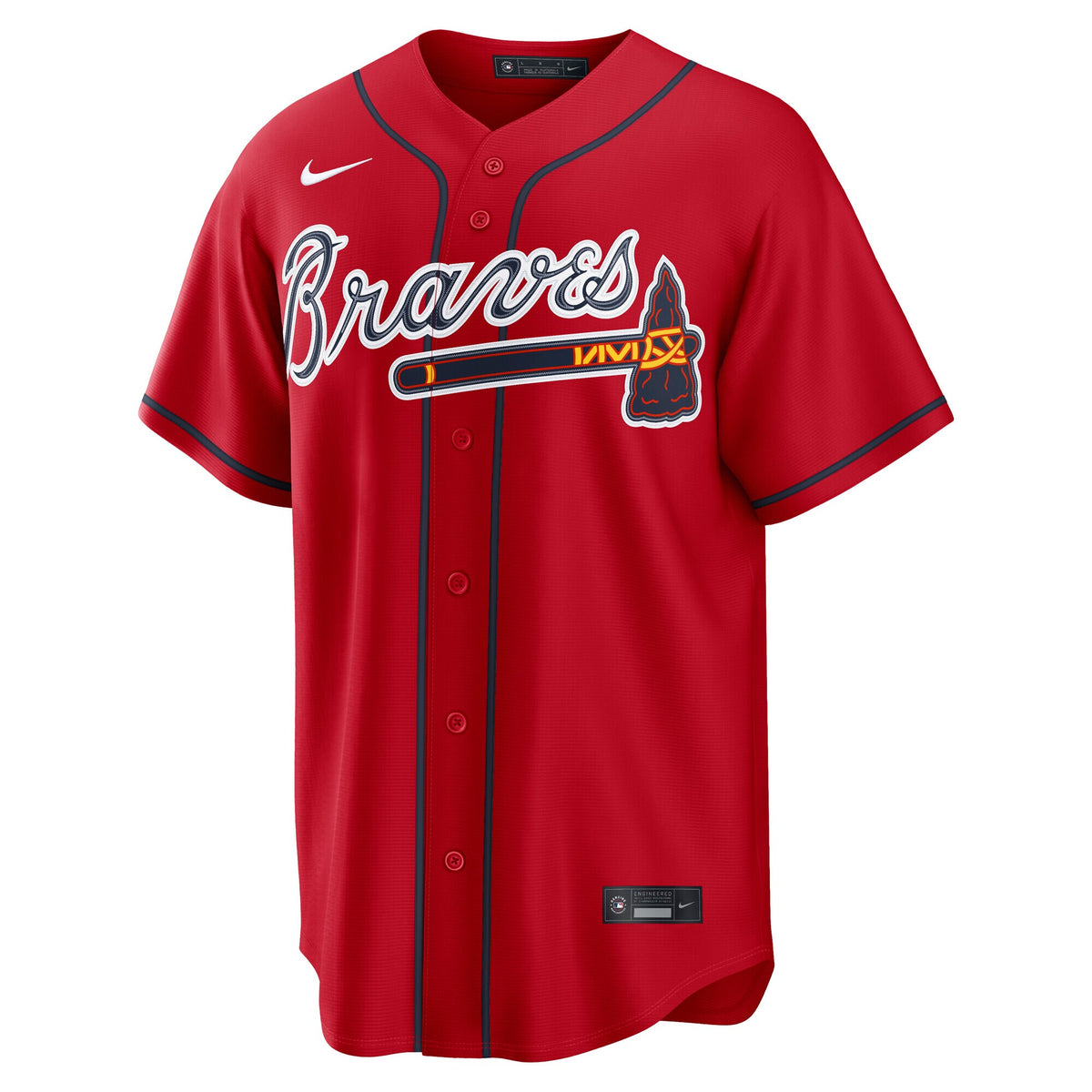 Atlanta Braves Austin Riley Red Alternate 2 Replica Jersey