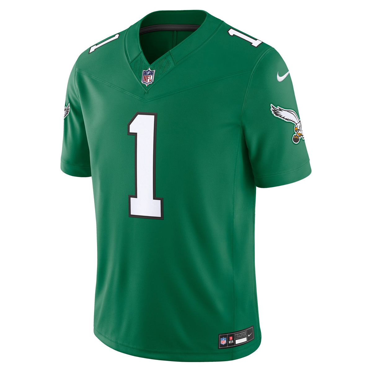 Philadelphia Eagles Jalen Hurts Kelly Green Alternate Vapor F.U.S.E. Stitched Limited Jersey