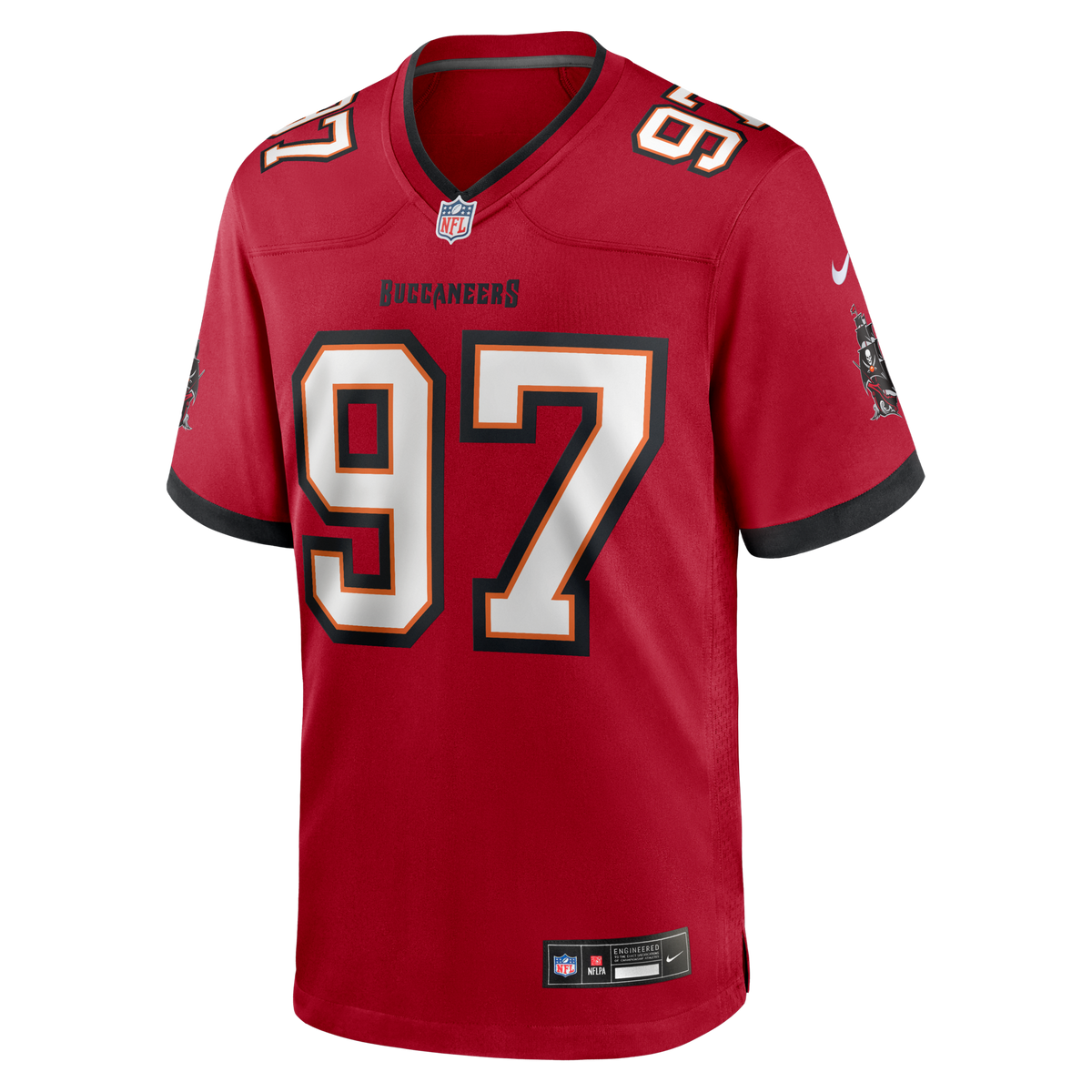 Tampa Bay Buccaneers Al-Quadin Muhammad Red Team Game Jersey