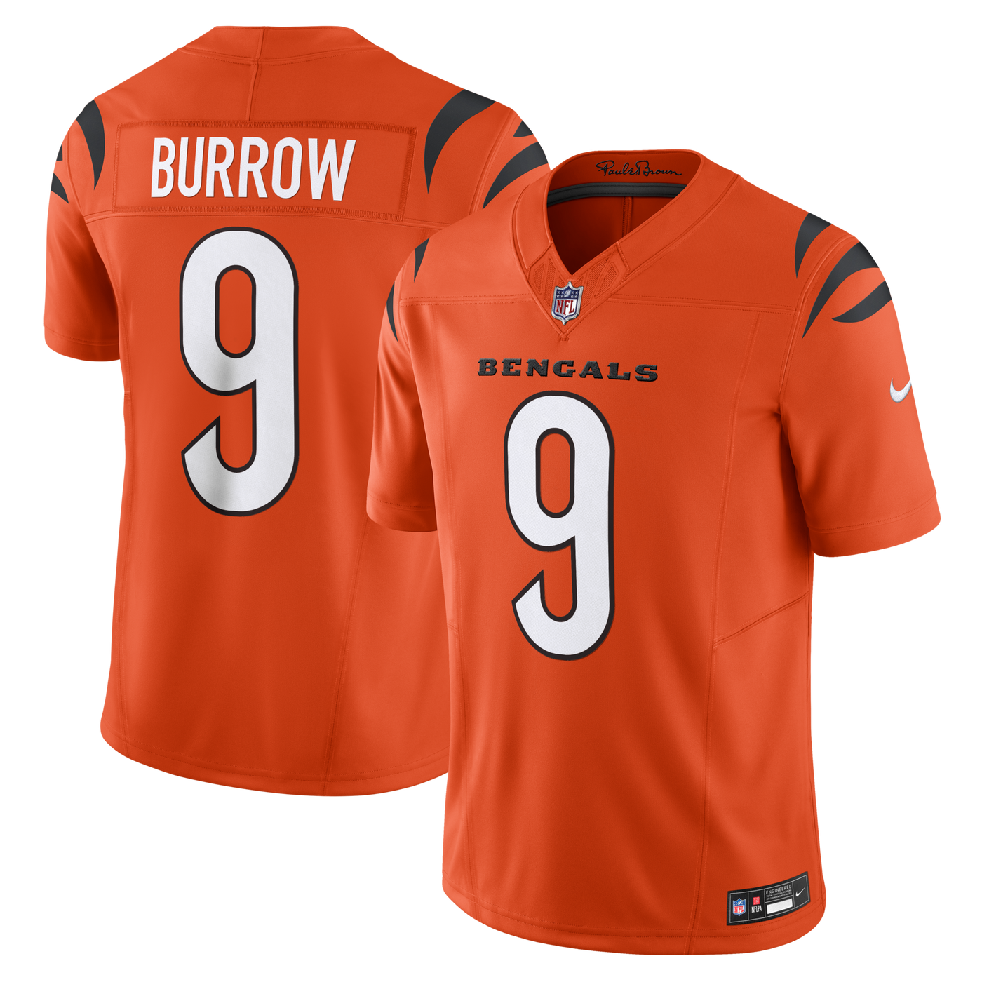 Cincinnati Bengals Joe Burrow Nike Orange Vapor F.U.S.E. Limited Jersey