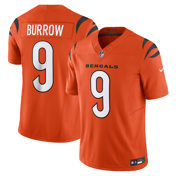 Cincinnati Bengals Joe Burrow Nike Orange Vapor F.U.S.E. Limited Jersey