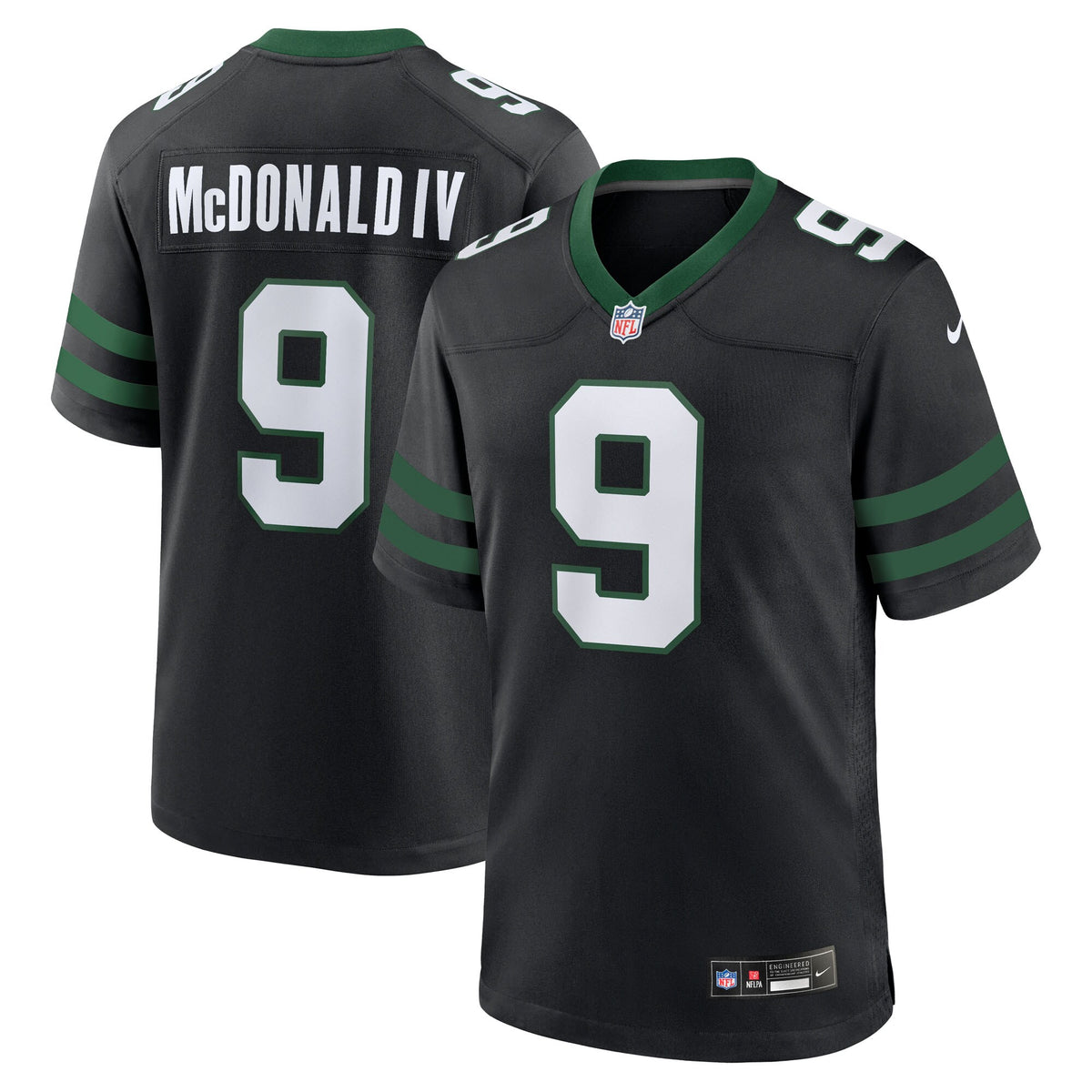 New York Jets Will McDonald IV Legacy Black Alternate Game Jersey