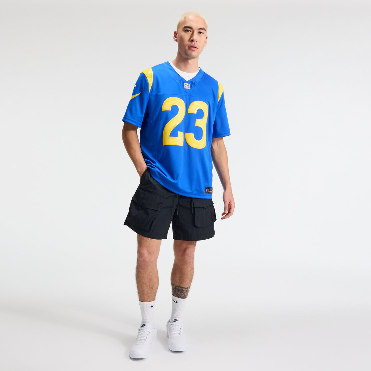 Los Angeles Rams Kyren Williams Royal Team Vapor F.U.S.E. Stitched Limited Jersey
