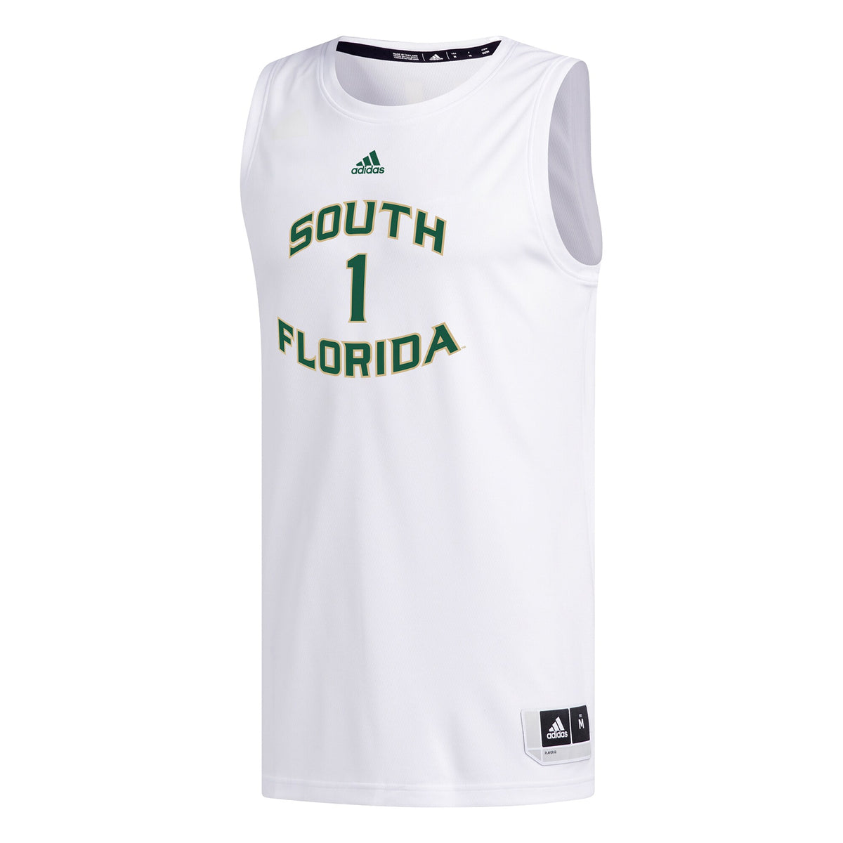#1 South Florida Bulls Replica Basketball Jersey - White