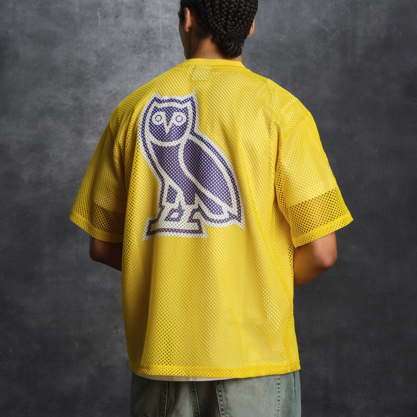 Los Angeles Lakers X OVO Mesh Football Jersey -