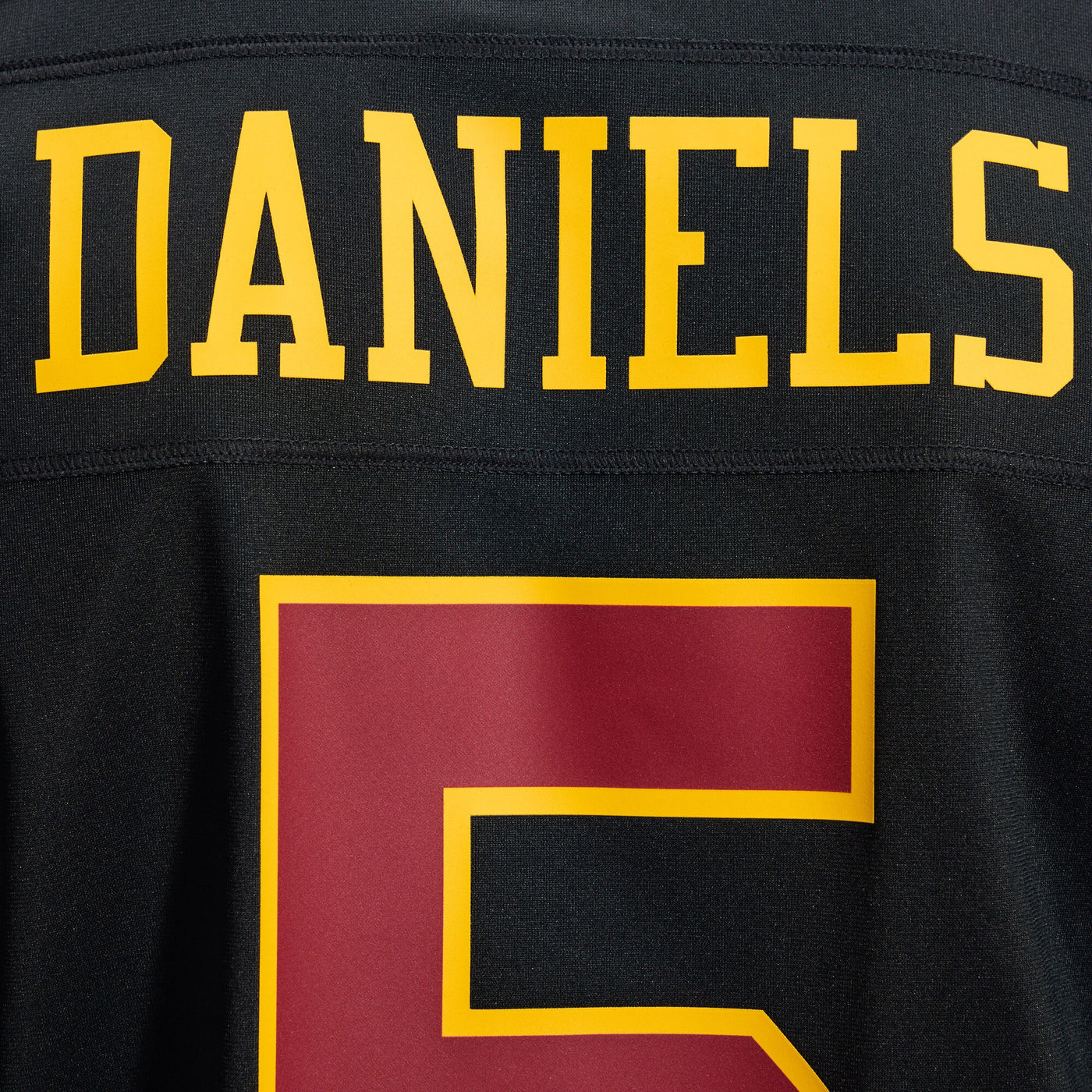 Hail Raiser Washington Commanders Jayden Daniels Nike Black Alternate Game Jersey
