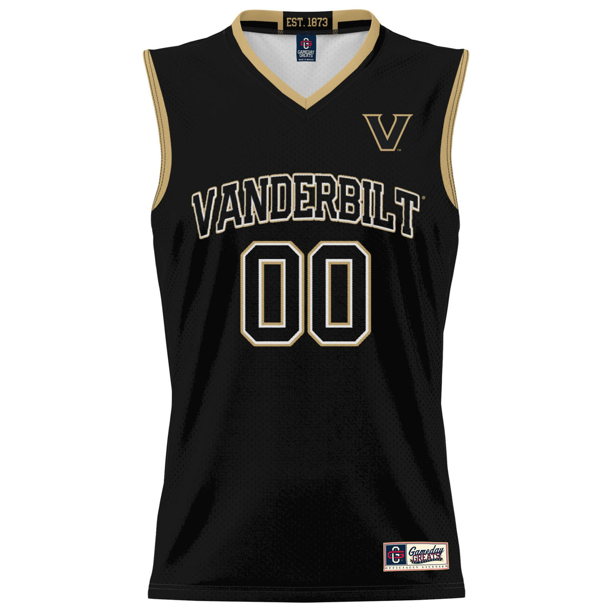 Vanderbilt Commodores GameDay Greats NIL Pick-A-Player Basketball Jersey - Black