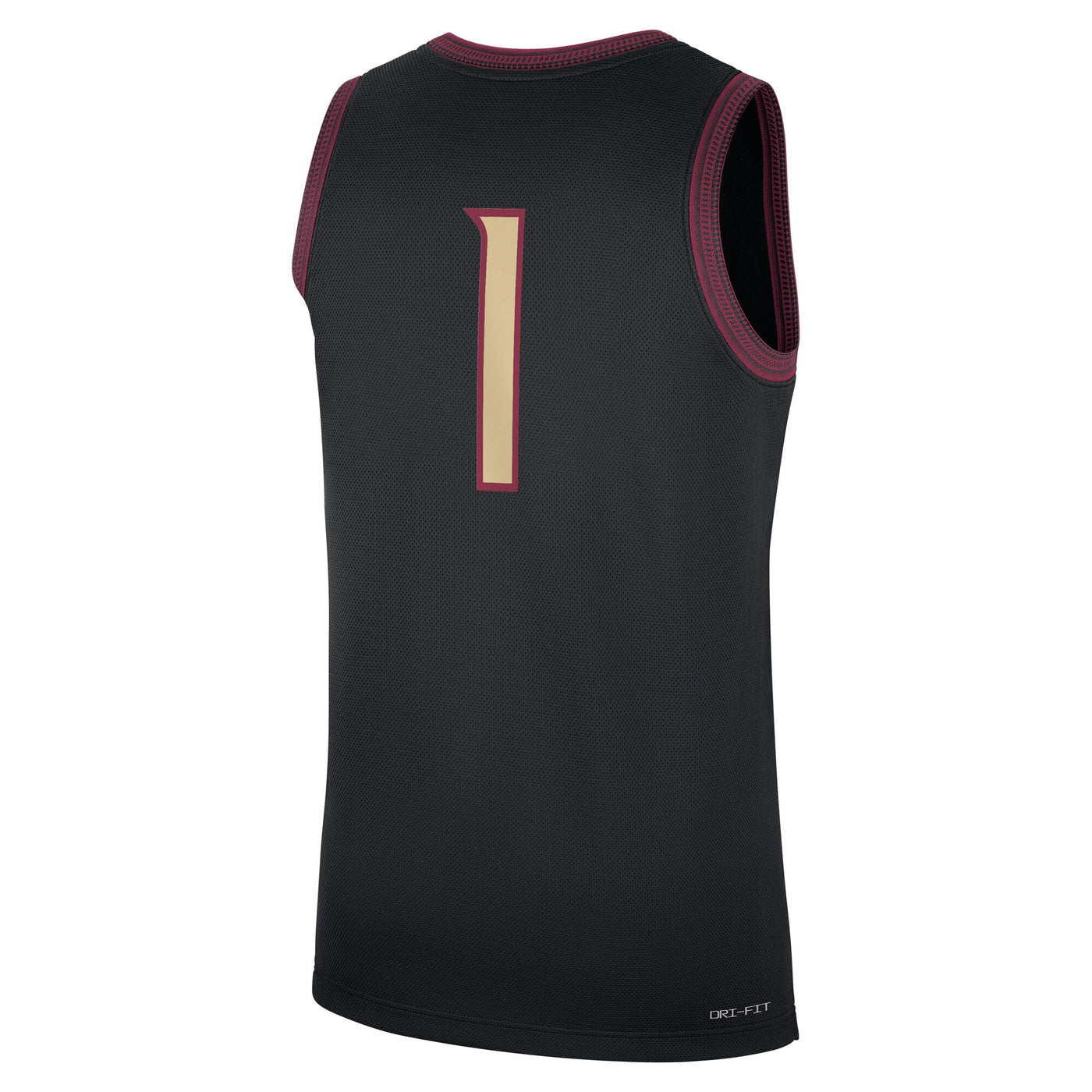 Nike #1 Black Florida State Seminoles Alternate Replica Jersey