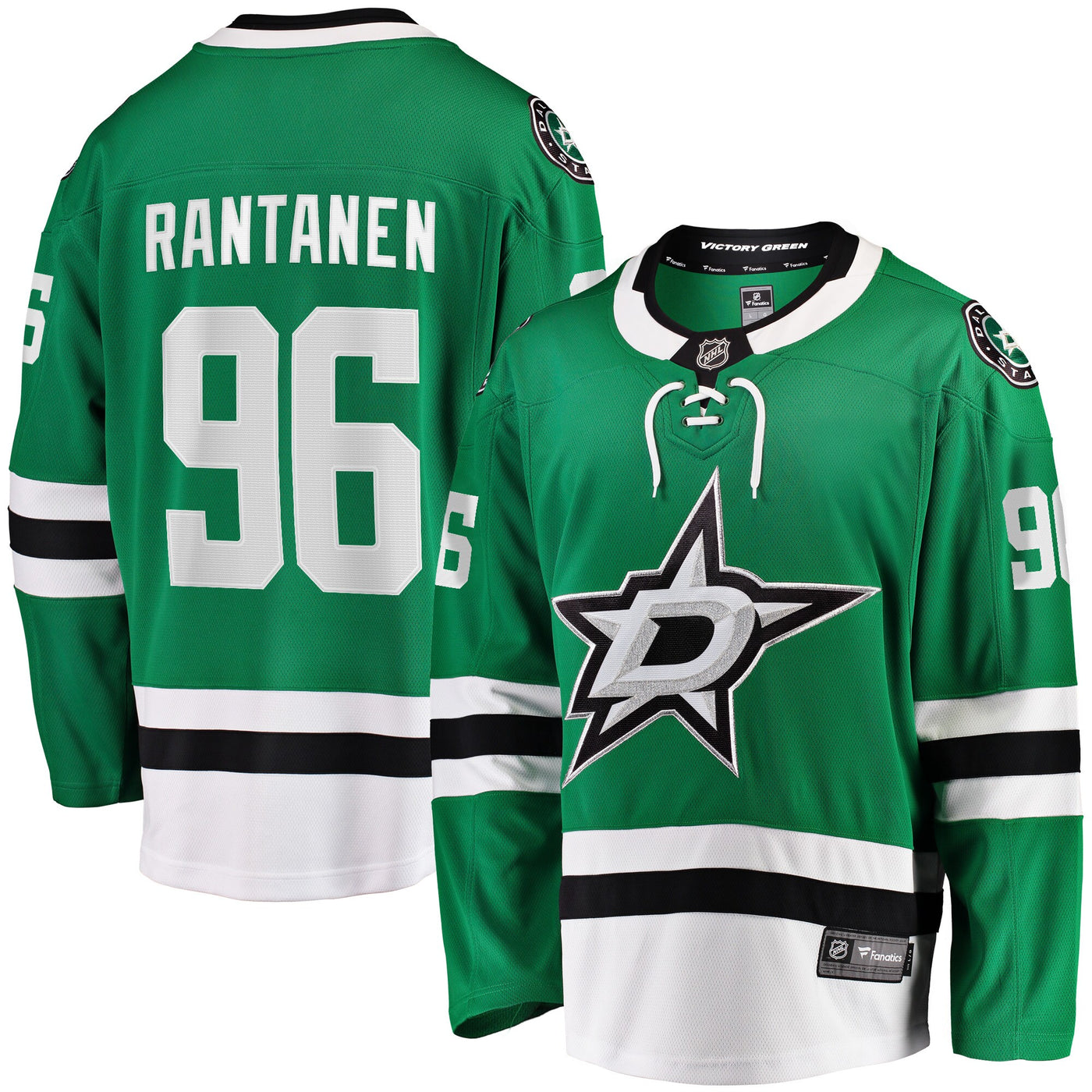 Dallas Stars Mikko Rantanen Fanatics Kelly Green Home Breakaway Jersey
