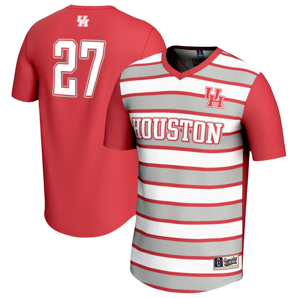 #27 Houston Cougars GameDay Greats Lightweight Soccer Fashion Jersey - Red