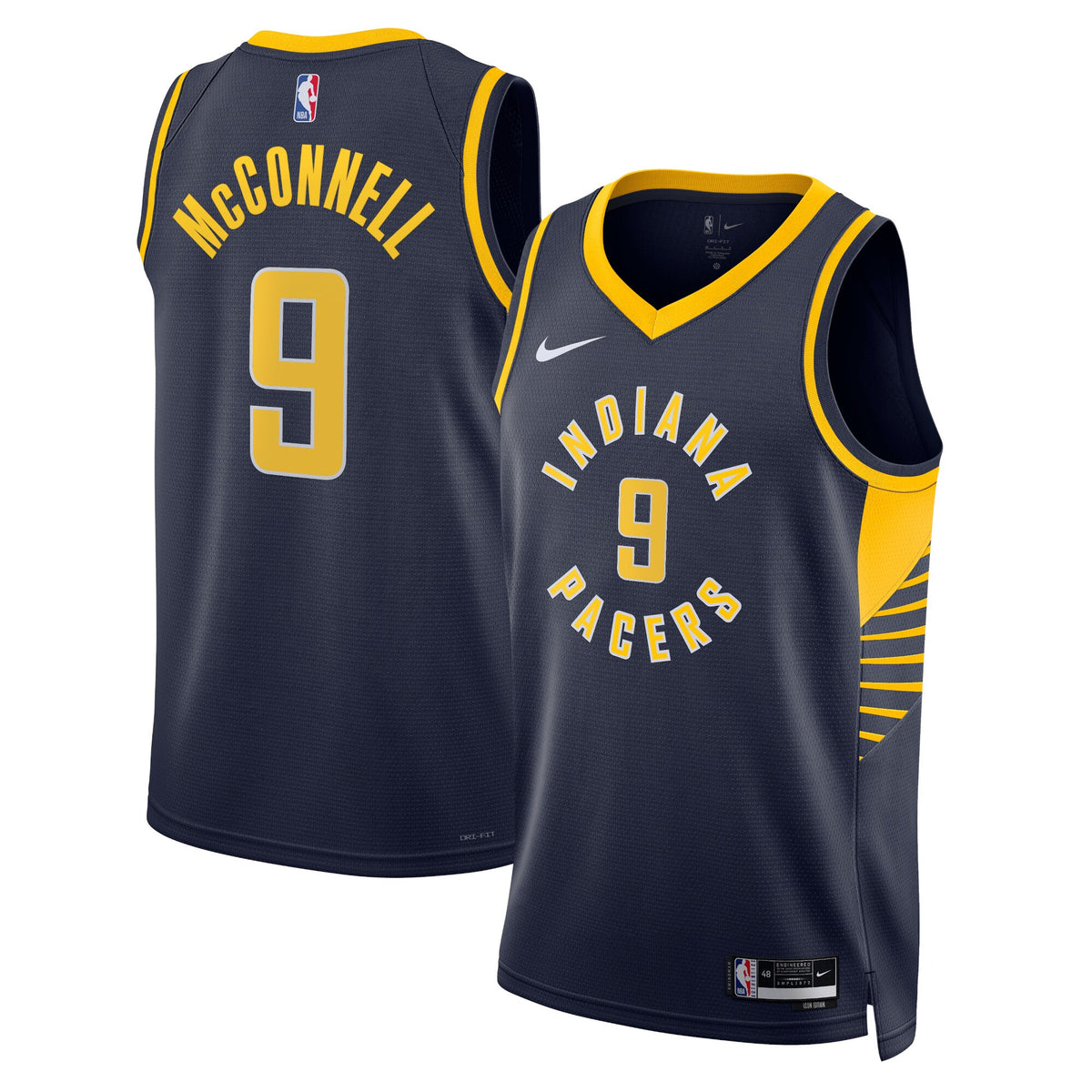 Indiana Pacers Icon Edition Swingman Jersey - Navy - T.J. McConnell -
