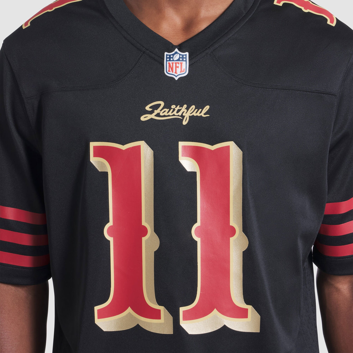 San Francisco 49ers Brandon Aiyuk Nike Black 2025 Rivalries Collection Game Jersey