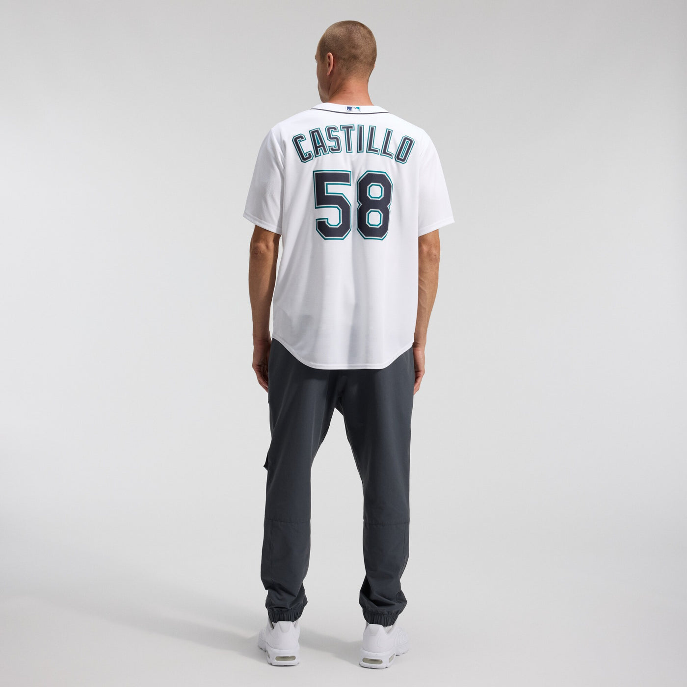 Seattle Mariners Luis Castillo Nike White Home Replica Jersey