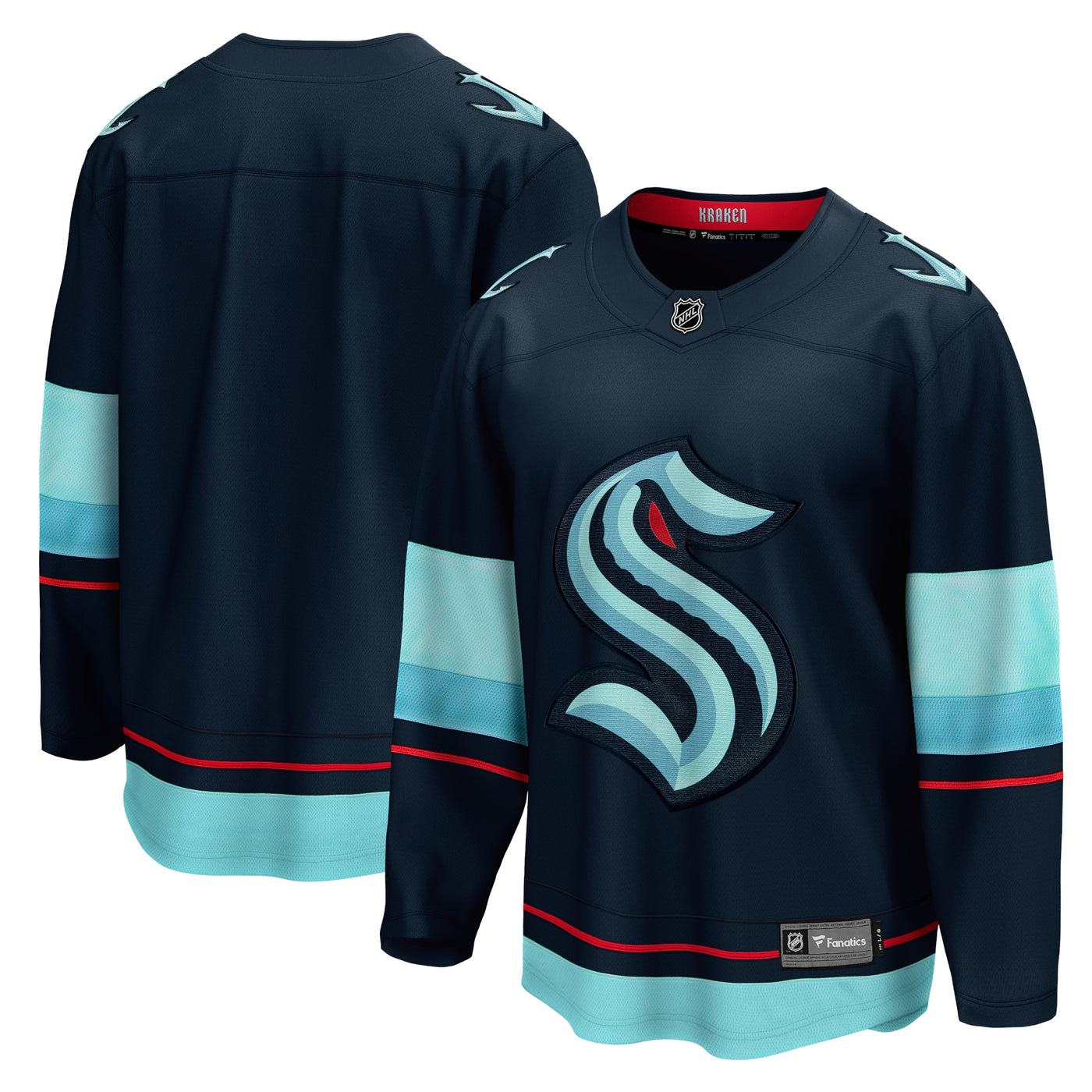 Seattle Kraken Fanatics Deep Sea Blue Home Breakaway Jersey