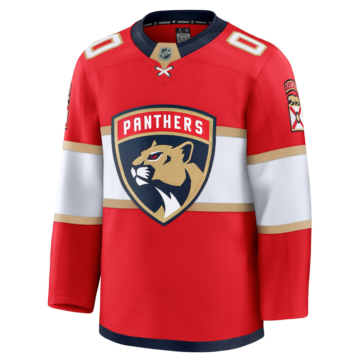 Florida Panthers Fanatics Red Home Premium Custom Jersey