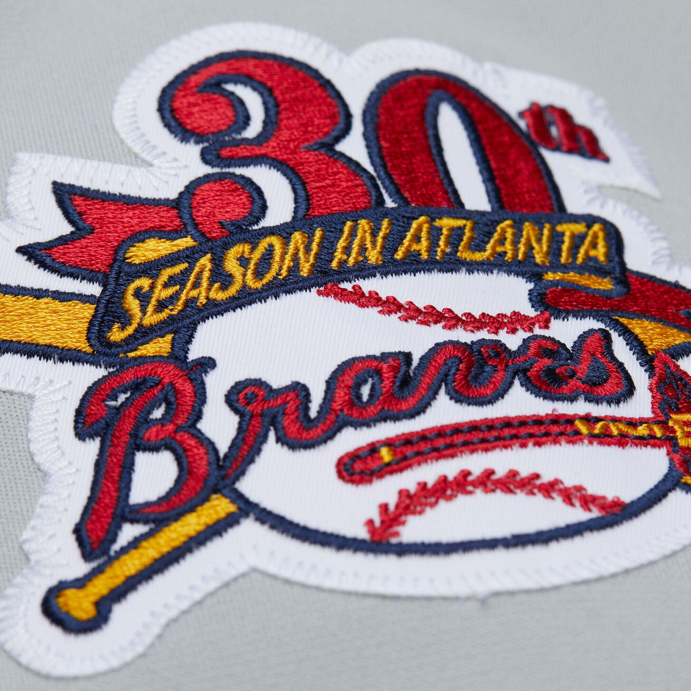Atlanta Braves Chipper Jones Mitchell & Ness Gray 1995 Throwback Authentic Jersey