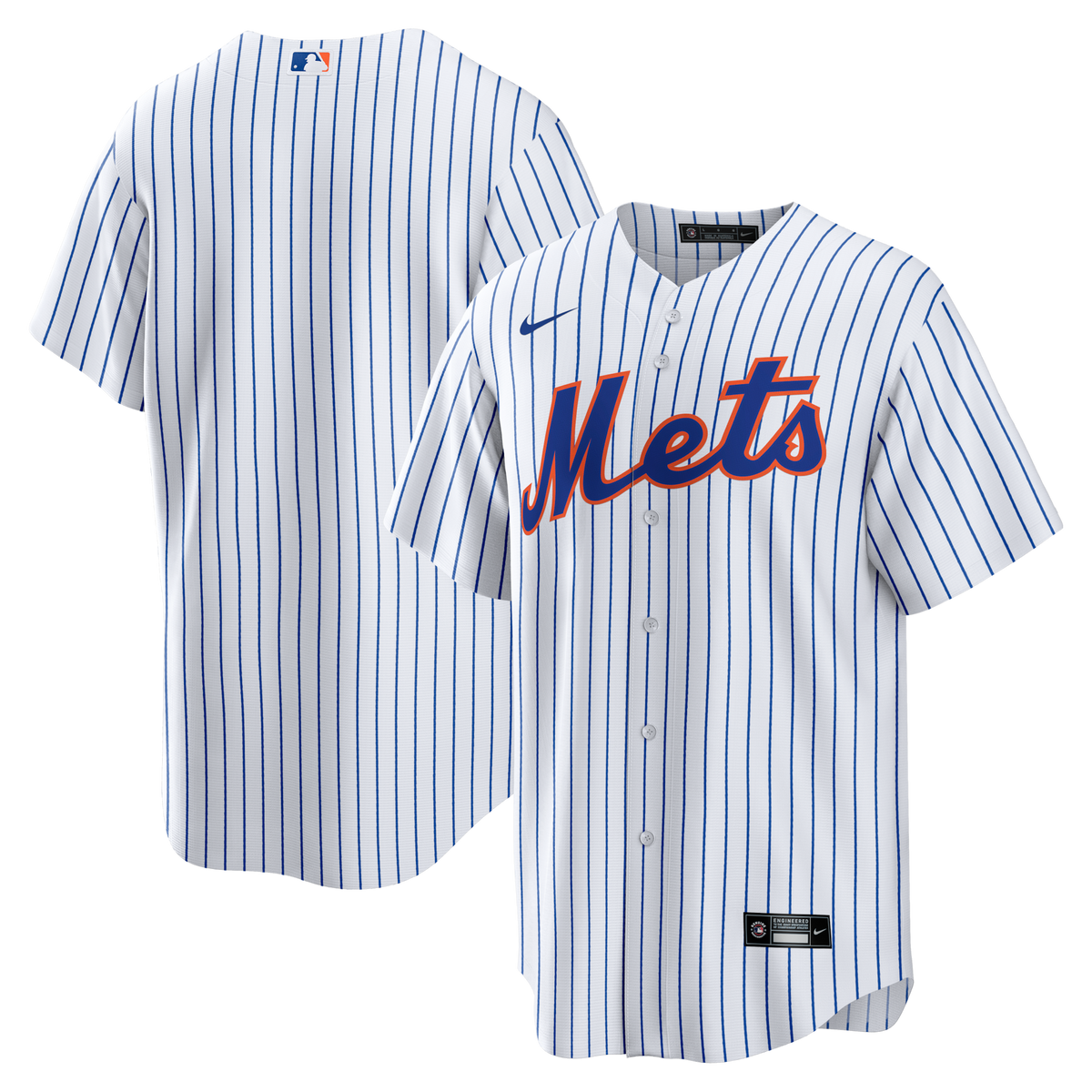 New York Mets White Home Big & Tall Replica Jersey