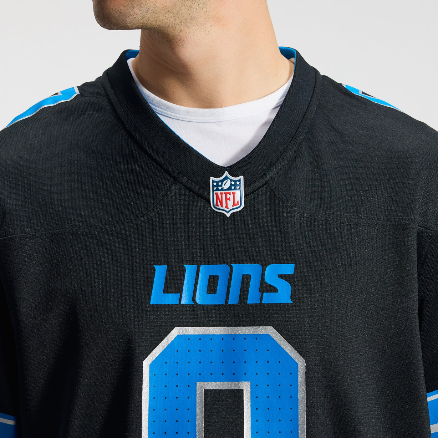 Detroit Lions Jahmyr Gibbs Nike Black 2nd Alternate Game Player Jersey