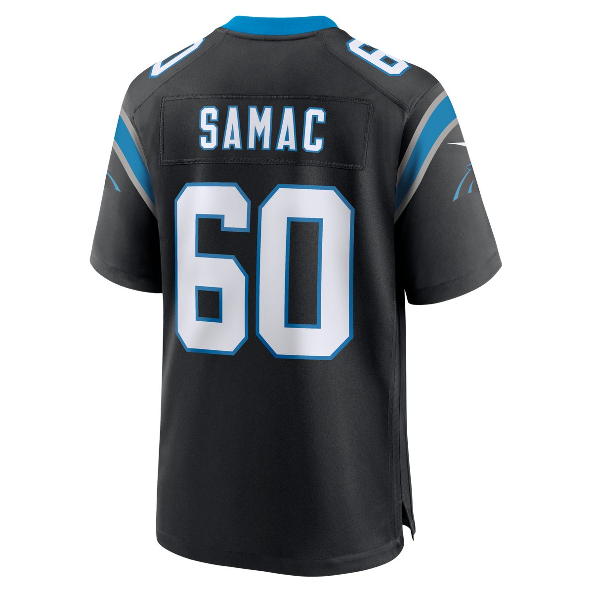 Carolina Panthers Nick Samac Black Team Game Jersey