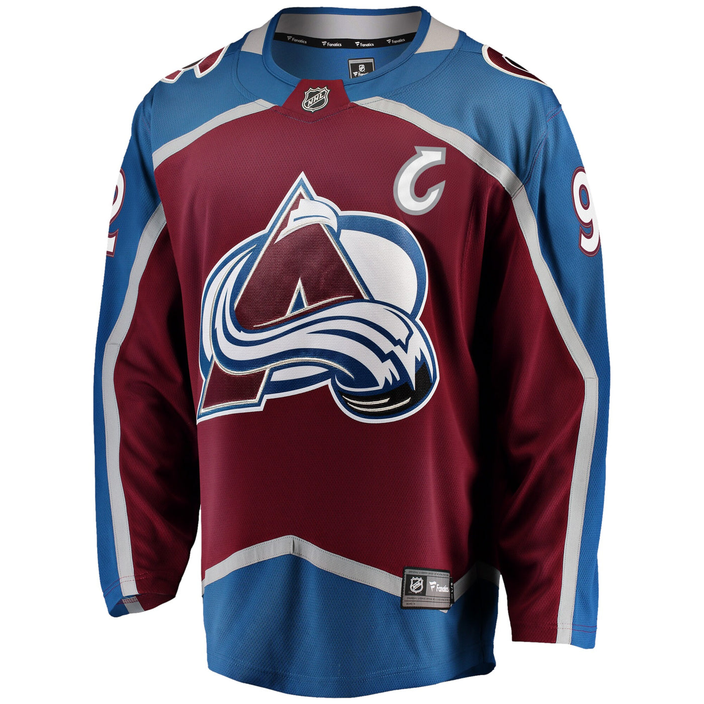 Colorado Avalanche Gabriel Landeskog Fanatics Burgundy Captain Patch Home Breakaway Jersey