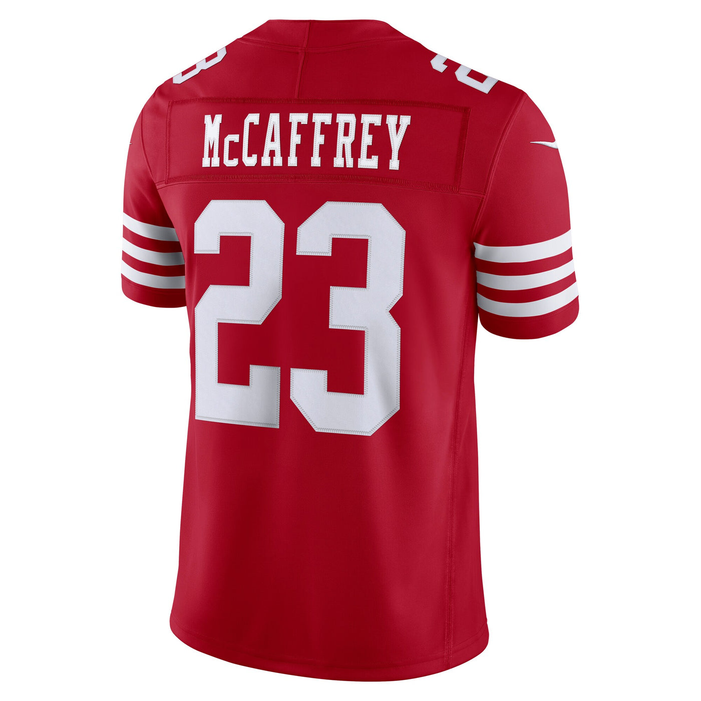San Francisco 49ers Christian McCaffrey Nike Scarlet Team Vapor F.U.S.E. Stitched Limited Jersey