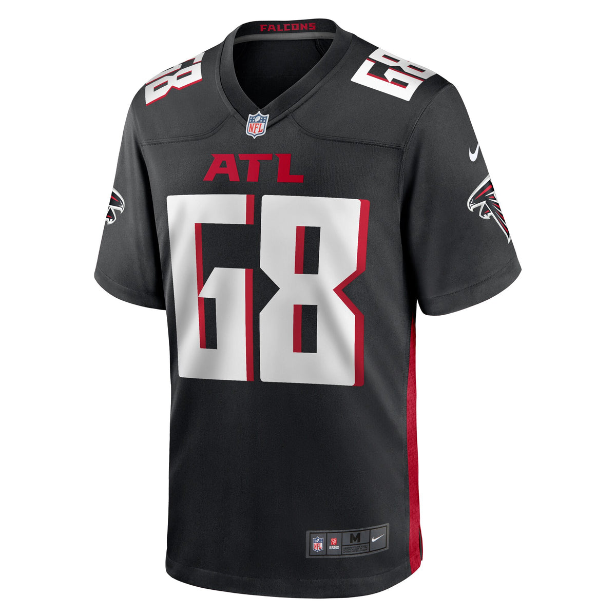 Atlanta Falcons Kyle Hinton Black Team Game Jersey