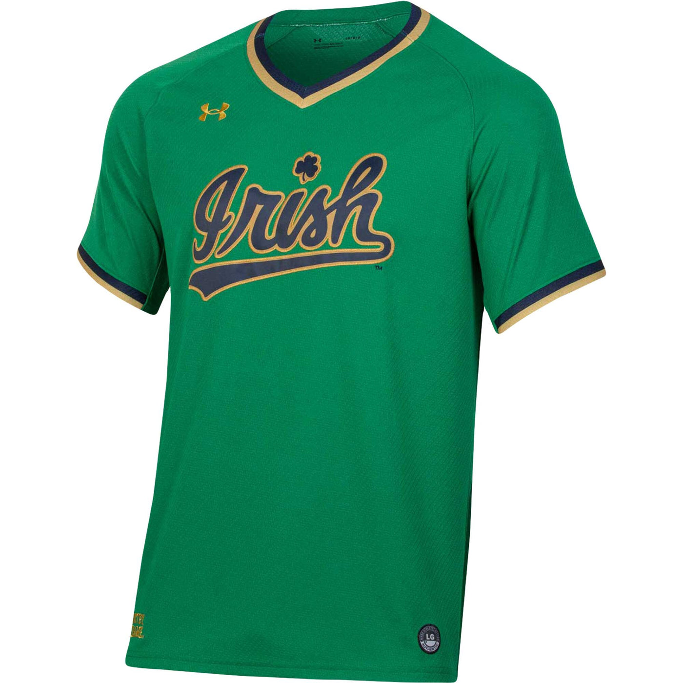 Under Armour Green Notre Dame Fighting Irish Replica Baseball Jersey