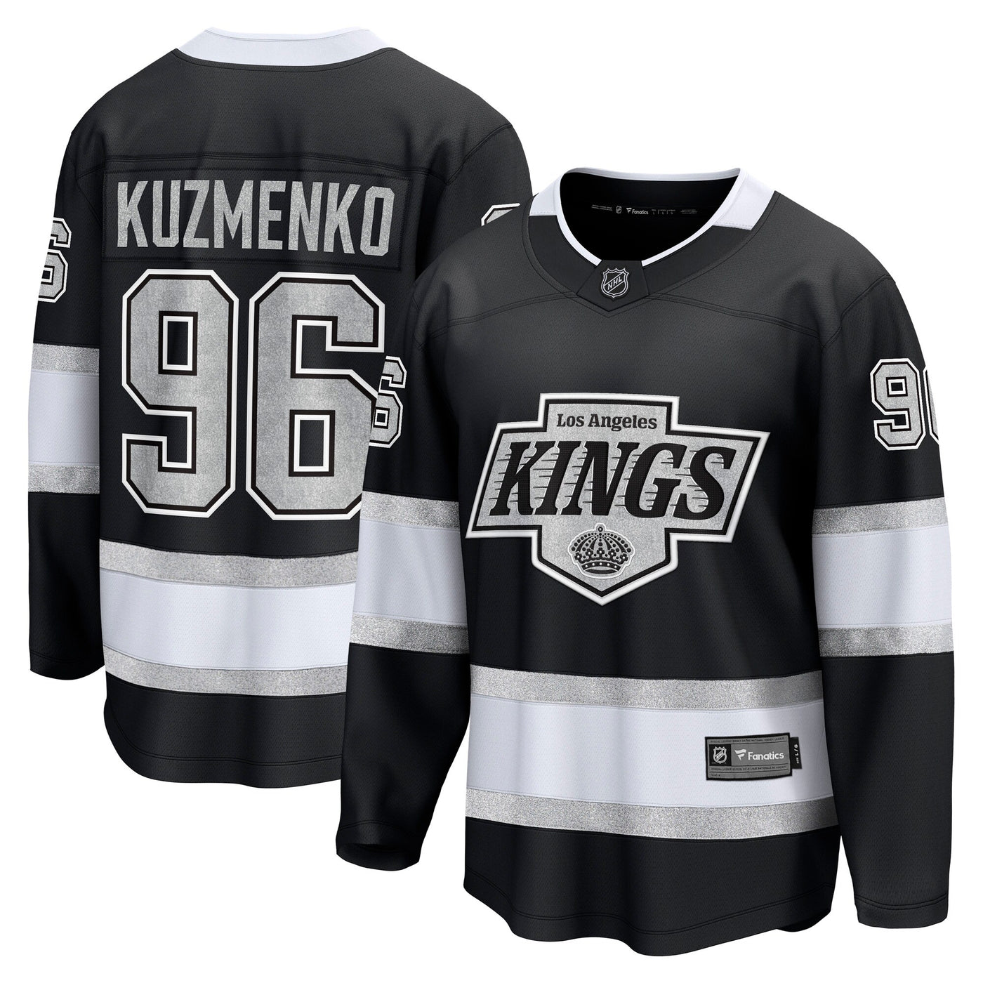 Los Angeles Kings Andrei Kuzmenko Fanatics Black Home Breakaway Jersey