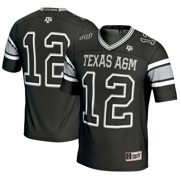 GameDay Greats #12 Black Texas A&M Aggies Football Lightweight Fashion Jersey