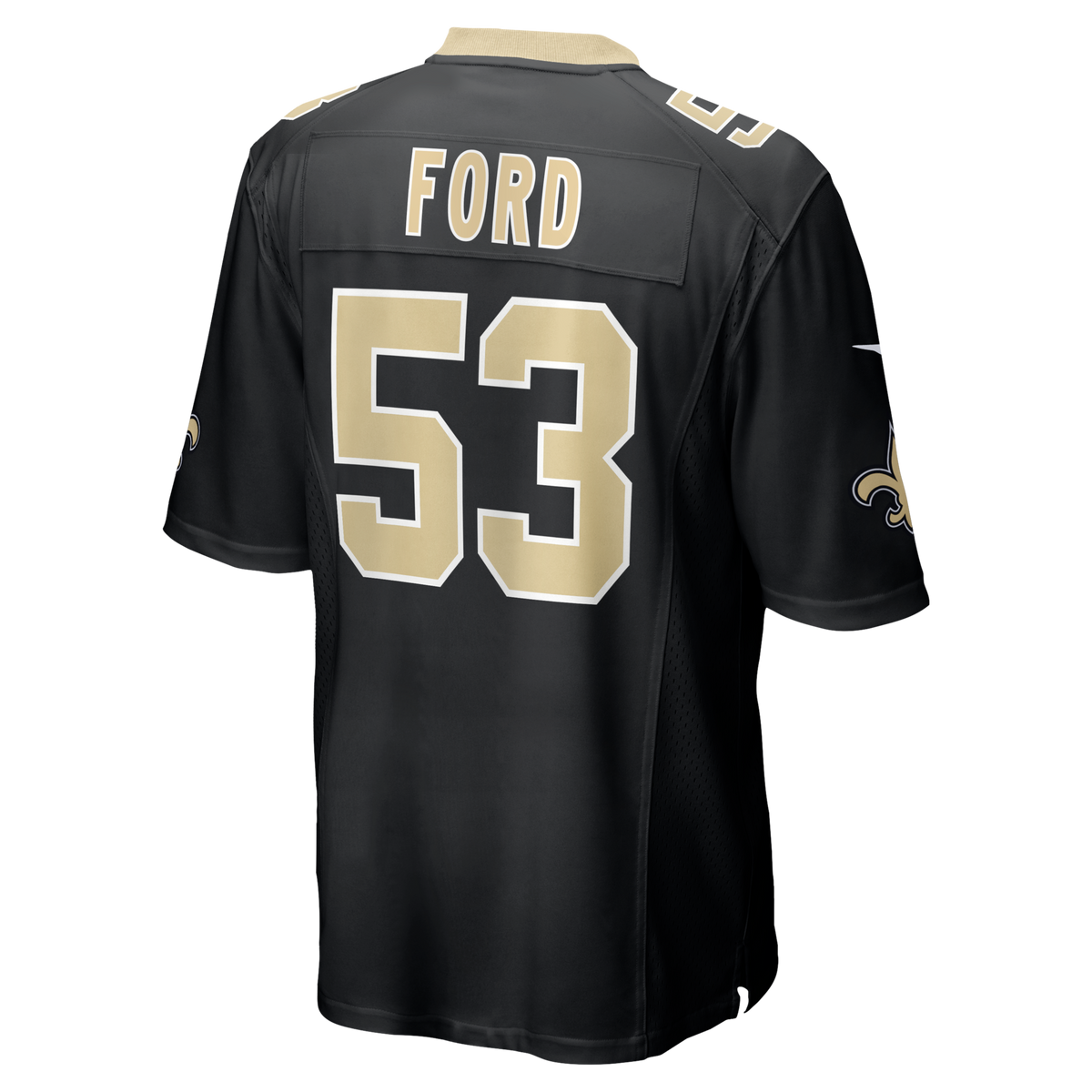 New Orleans Saints Jaylan Ford Black Game Jersey