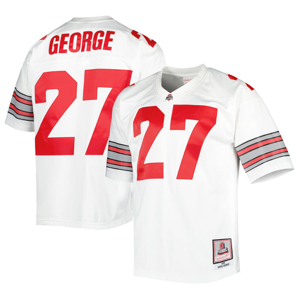 Mitchell & Ness Eddie George White Ohio State Buckeyes Authentic Jersey