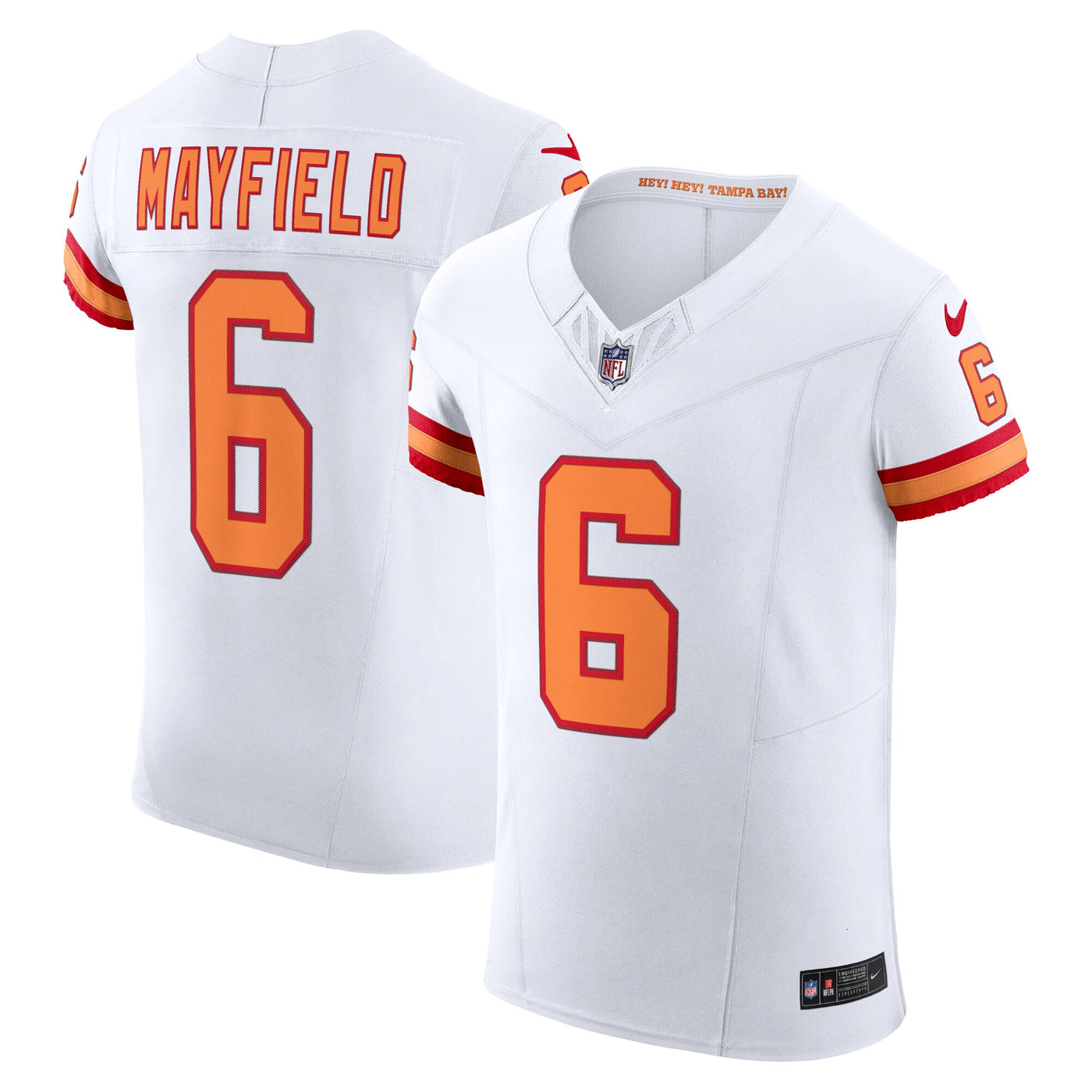 Tampa Bay Buccaneers Baker Mayfield Nike White The '76 Jersey Vapor F.U.S.E. Elite Jersey