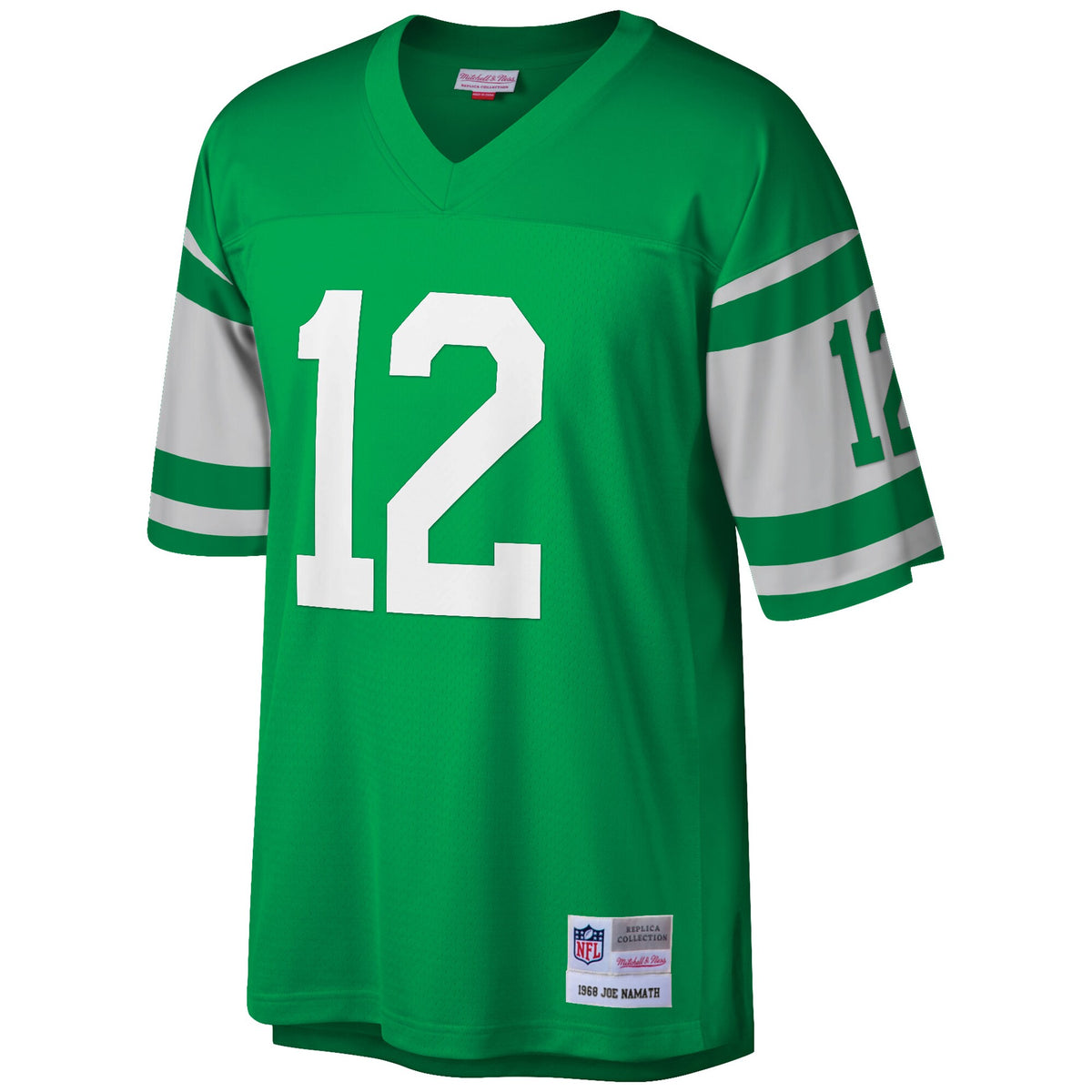 New York Jets Joe Namath Mitchell & Ness Green Big & Tall 1968 Retired Player Replica Jersey