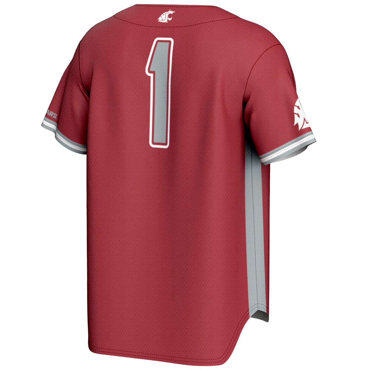 #1 Washington State Cougars GameDay Greats Lightweight Baseball Jersey - Crimson