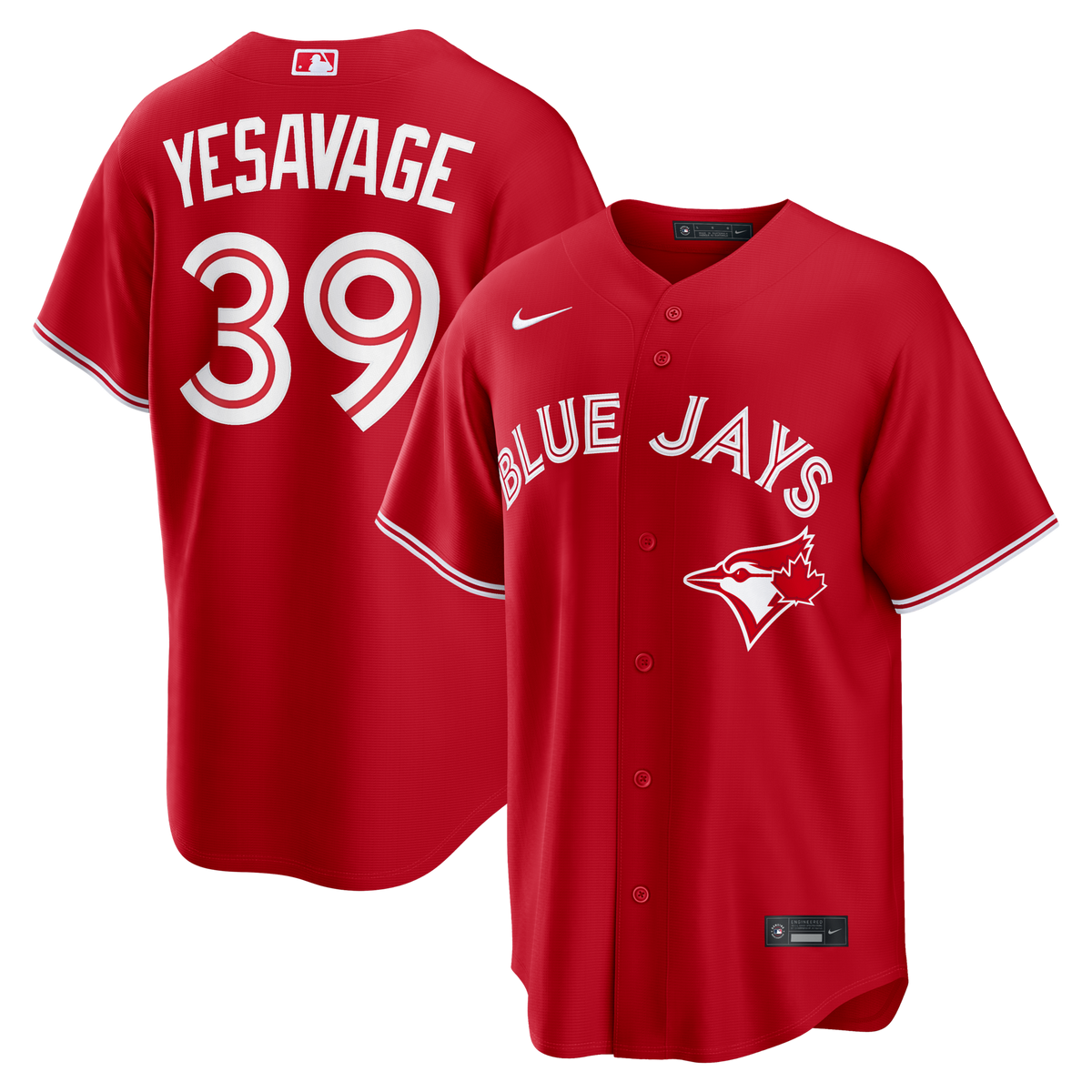 Toronto Blue Jays Trey Yesavage Red Canada Day Replica Jersey