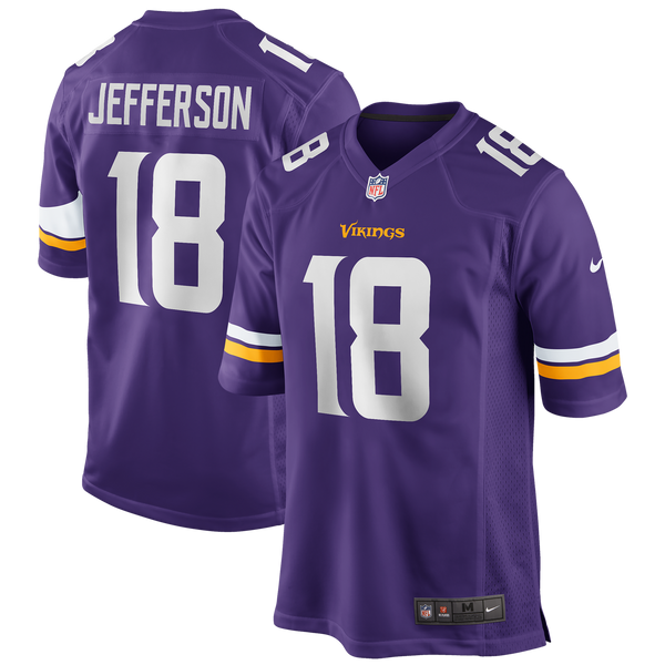 Minnesota Vikings Justin Jefferson Purple Player Game Jersey
