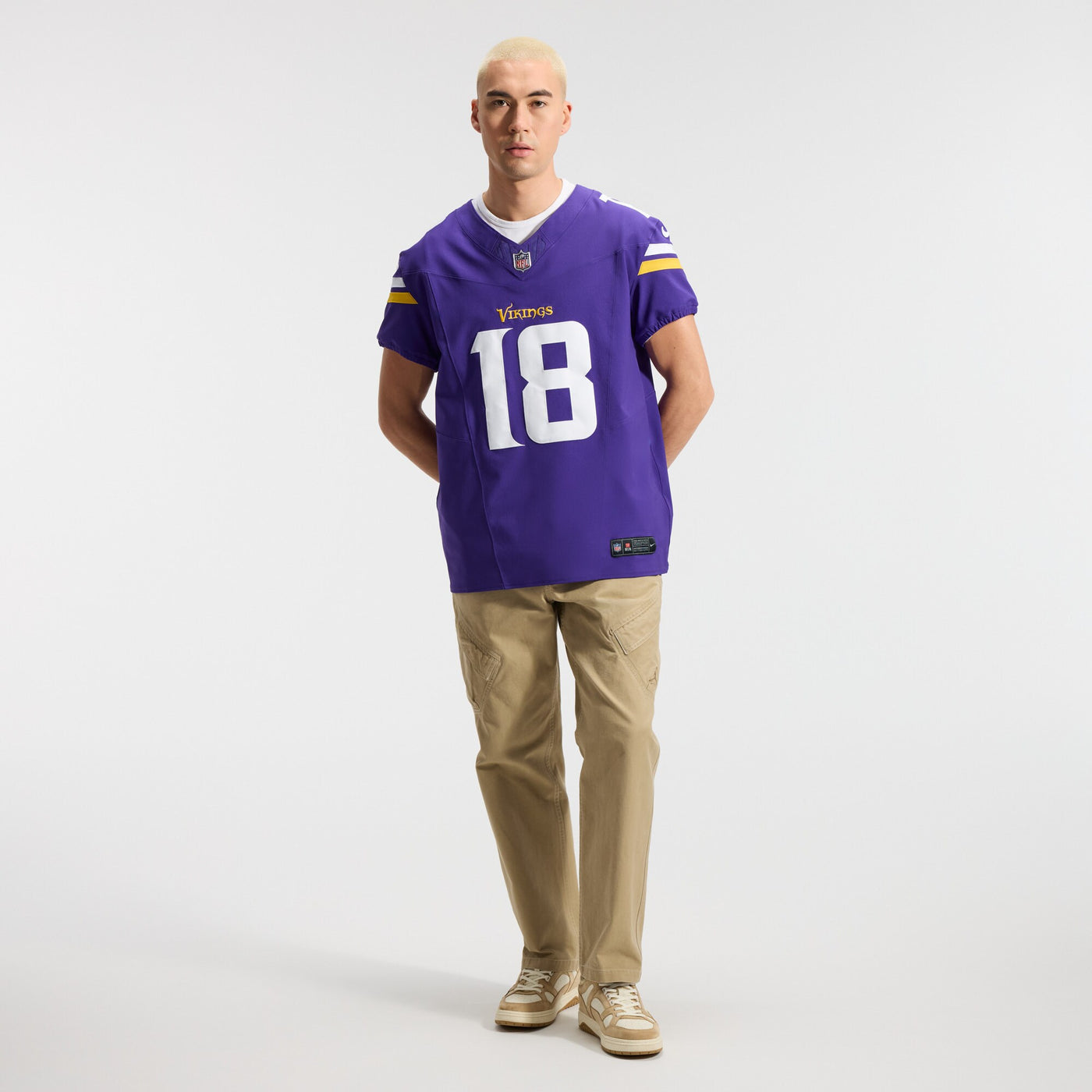 Minnesota Vikings Justin Jefferson Nike Purple Team Vapor F.U.S.E. Elite Jersey