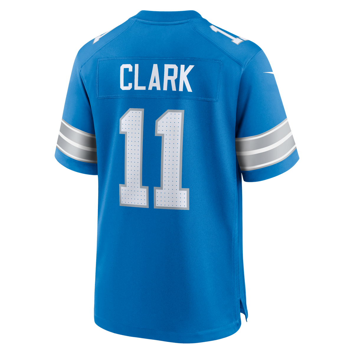 Detroit Lions Damone Clark Blue Team Game Jersey
