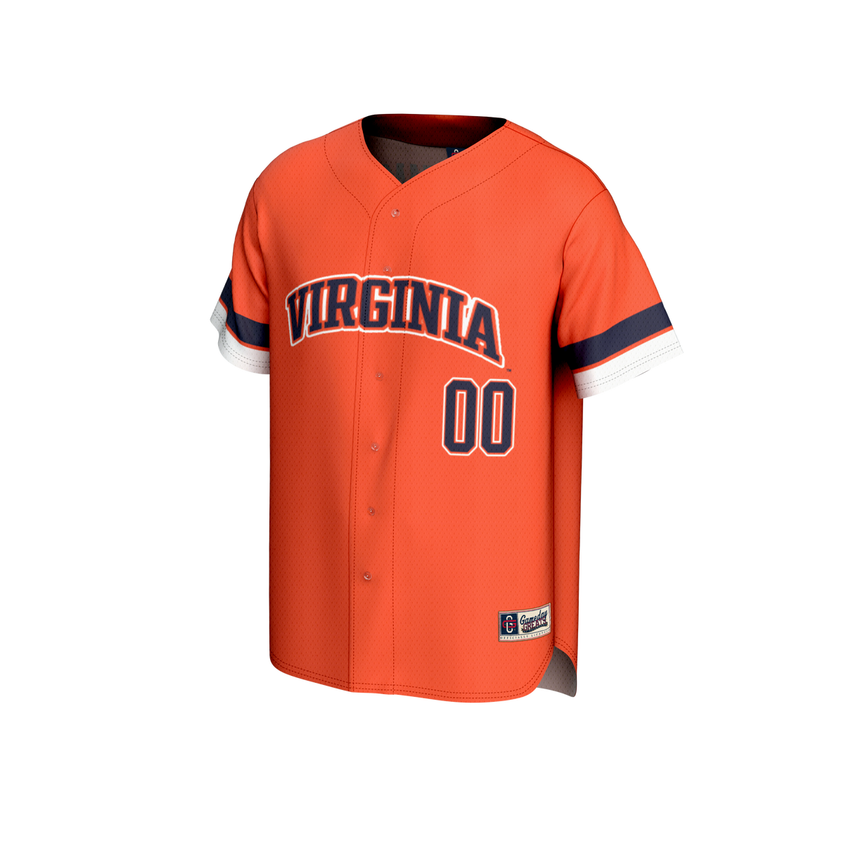 Virginia Cavaliers GameDay Greats NIL Pick-A-Player Baseball Lightweight Jersey - Orange