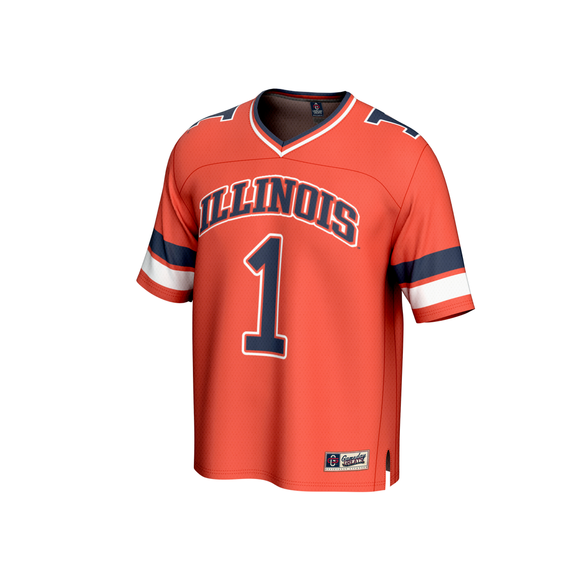 #1 Illinois Fighting Illini GameDay Greats Collegiate Football Fashion Jersey - Orange