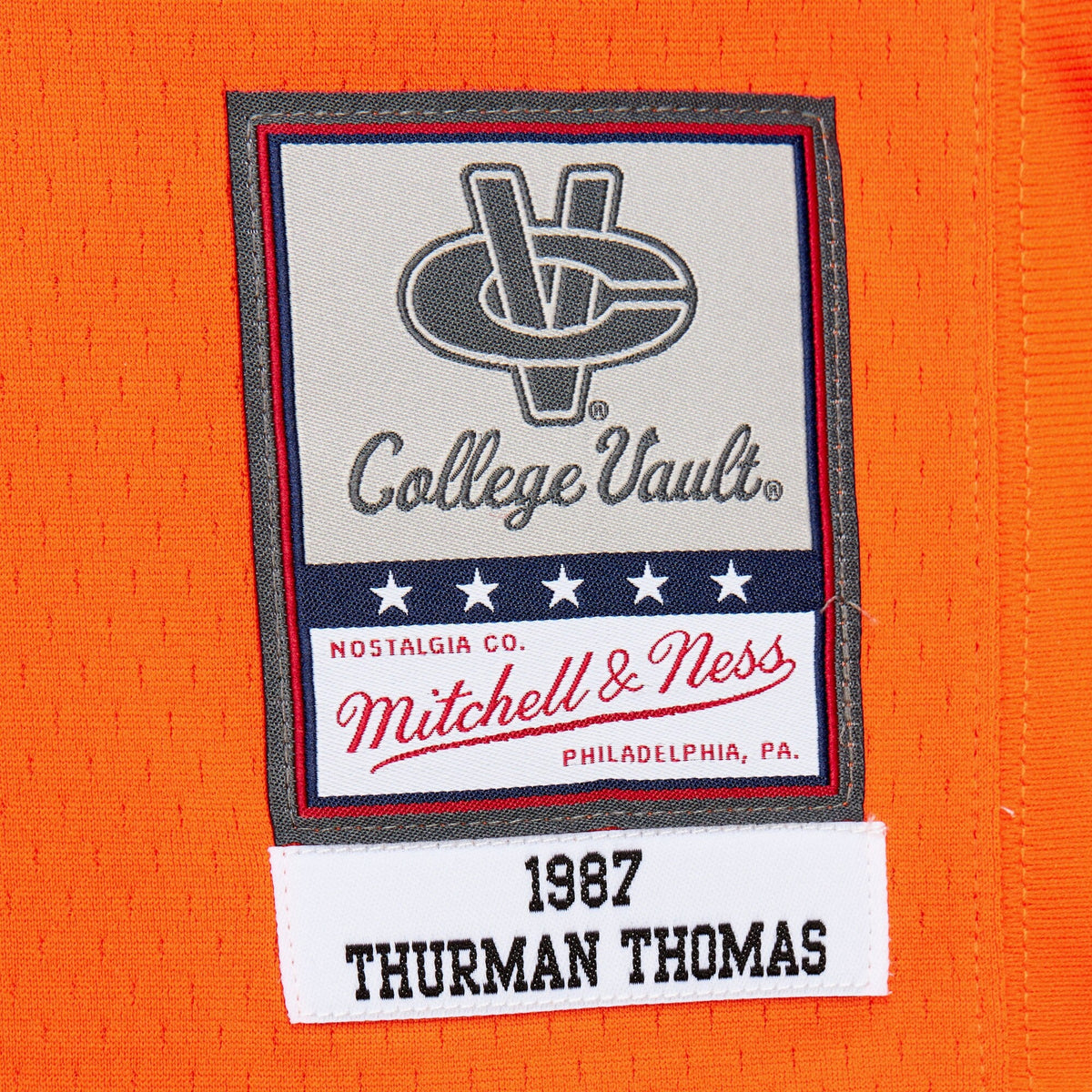 Thurman Thomas Oklahoma State Cowboys Mitchell & Ness 1987 Replica Jersey - Orange