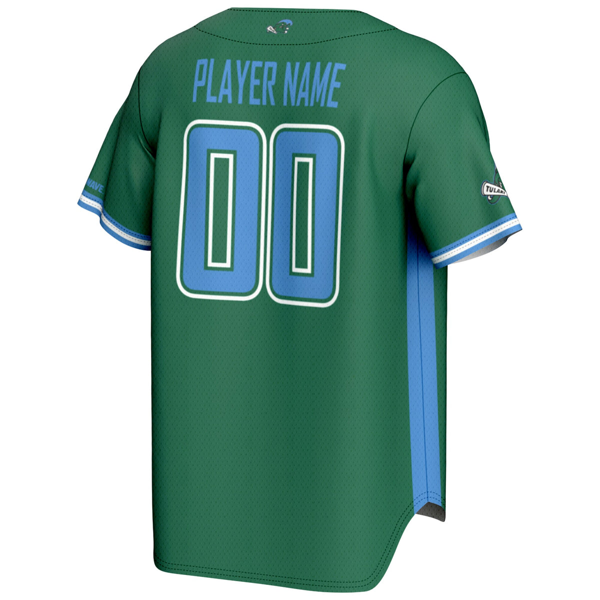 Tulane Green Wave GameDay Greats NIL Pick-A-Player Lightweight Baseball Jersey - Green